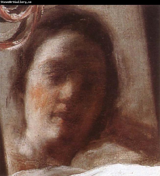 VELAZQUEZ, Diego Rodriguez de Silva y Detail of Venus